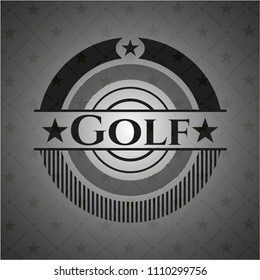 Golf dark emblem. Retro