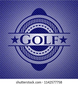 Golf denim background