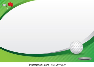 Golf design background. Vector illustration 