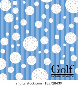 golf design over blue background vector illustration 