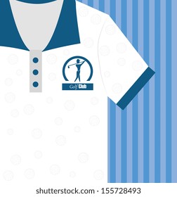 golf design over blue background vector illustration