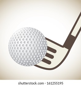 golf design over  gray  background vector illustration