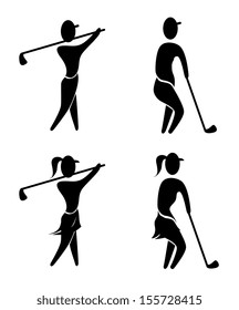 golf design over white background vector illustration