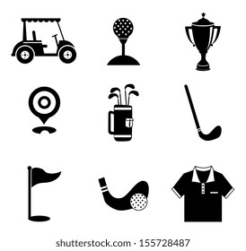 golf design over white background vector illustration