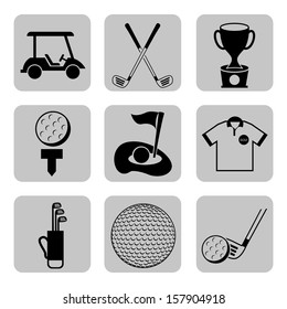 golf design over white  background vector illustration