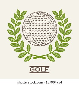 golf design over white  background vector illustration 