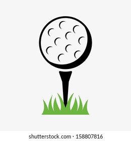 golf design over white   background vector illustration