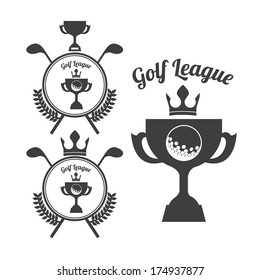 golf design over white  background vector illustration