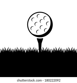 golf design over white background vector illustration