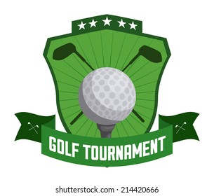 golf design over white background vector illustration