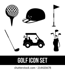 golf design over white  background vector illustration