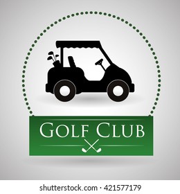 Golf design. Sport icon. Isolated illustration, editable vector