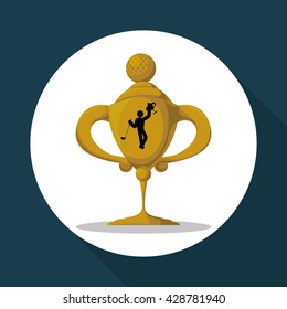 Golf design. Sport icon. Isolated illustration, editable vector