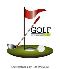 Golf design, vector illustration.