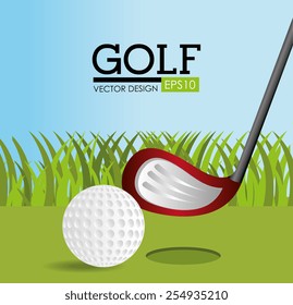 Golf design, vector illustration.