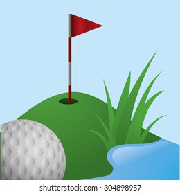 Golf digital design, vector illustration 10 eps graphic