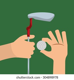 Golf digital design, vector illustration 10 eps graphic