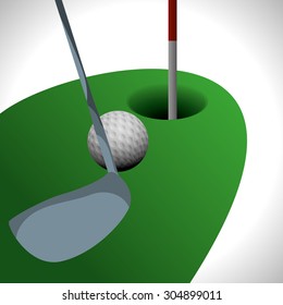 Golf digital design, vector illustration 10 eps graphic
