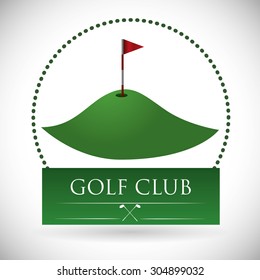 Golf digital design, vector illustration 10 eps graphic