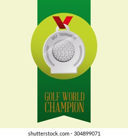 Golf digital design, vector illustration 10 eps graphic