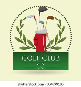 Golf digital design, vector illustration 10 eps graphic