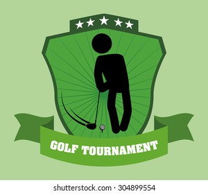Golf digital design, vector illustration 10 eps graphic