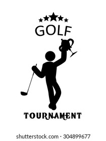Golf digital design, vector illustration 10 eps graphic