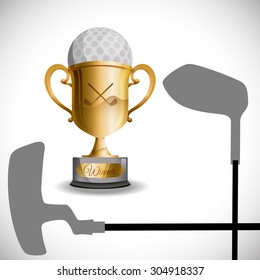 Golf digital design, vector illustration 10 eps graphic
