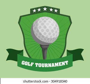 Golf digital design, vector illustration 10 eps graphic
