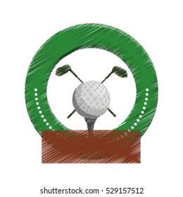 golf emblem icon image vector illustration design 