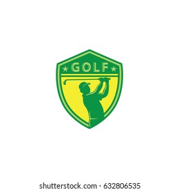 Golf emblem logo business vector