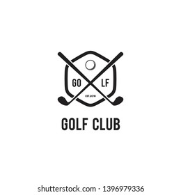 Golf Emblem Logo Design Vector Template