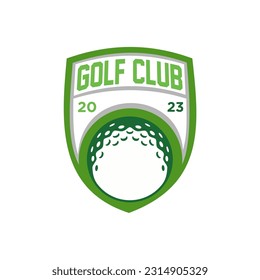 Golf emblem logo design vector illustration