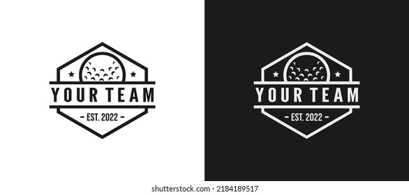 Golf emblem logo set design vector illustration