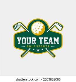 Golf emblem Logo Template Design