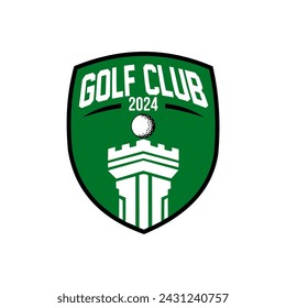 Golf emblem Logo Template Design	