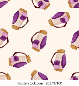 golf equipment , cartoon seamless pattern background