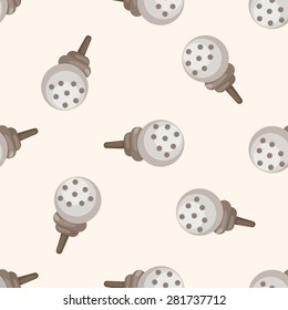 golf equipment , cartoon seamless pattern background