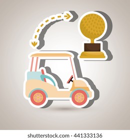 golf equipment design, vector illustration eps10 graphic 