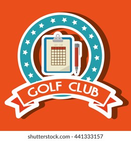 golf equipment design, vector illustration eps10 graphic 