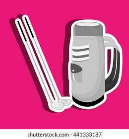 golf equipment design, vector illustration eps10 graphic 