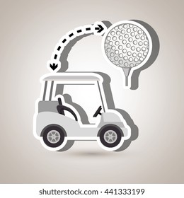 golf equipment design, vector illustration eps10 graphic 