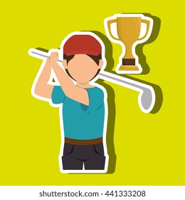 golf equipment design, vector illustration eps10 graphic 