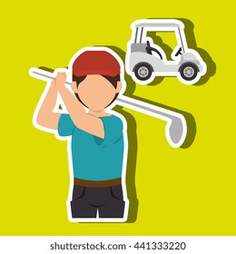 golf equipment design, vector illustration eps10 graphic 
