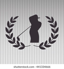 golf equipment design, vector illustration eps10 graphic 