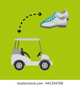golf equipment design, vector illustration eps10 graphic 
