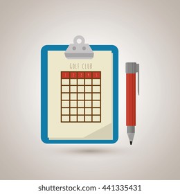 golf equipment design, vector illustration eps10 graphic 