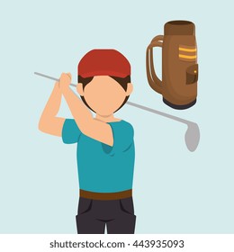 golf equipment design, vector illustration eps10 graphic 