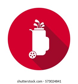 golf equipment flat icon
