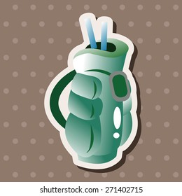 golf equipment theme elements